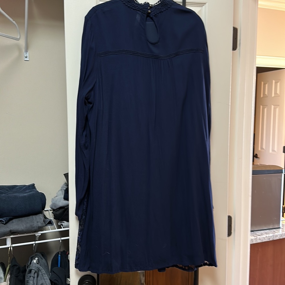 Navy blue baby doll dress by Xhilaration - Picture 6 of 6